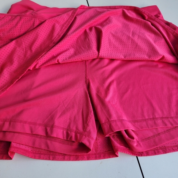 Ideology Women's Plus Size Perforated Skort Skirt Zip Pocket Flamenco Pink 3X - Picture 8 of 10